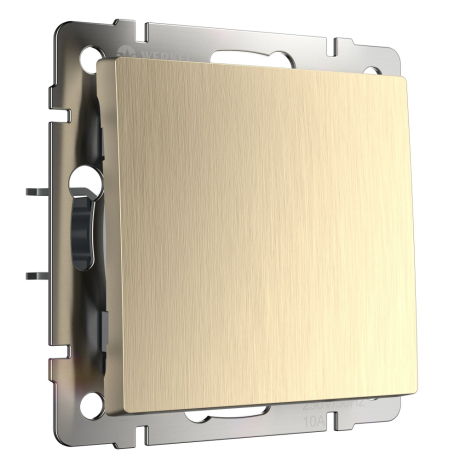 Выключатель одноклавишный (шампань рифленый) Werkel 284178