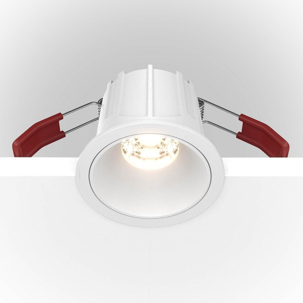 Встраиваемый светильник Maytoni Alfa LED DL043-01-10W4K-RD-W, цвет белый - фото 4