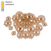 Потолочная люстра с лампочками Arte lamp A8313PL-5GO+Lamps