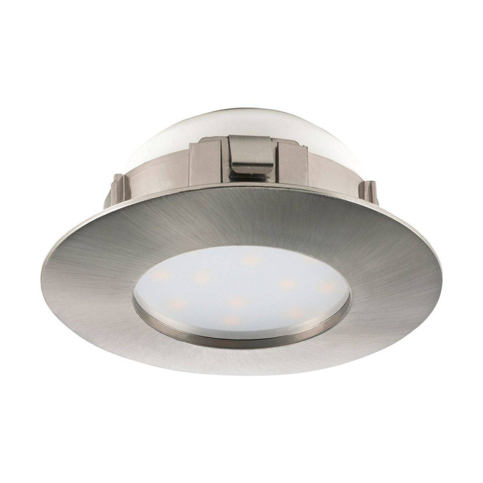 95819 Встраиваемый светодиодный точечный светильник Eglo Pineda, цвет матовый никель - фото 1