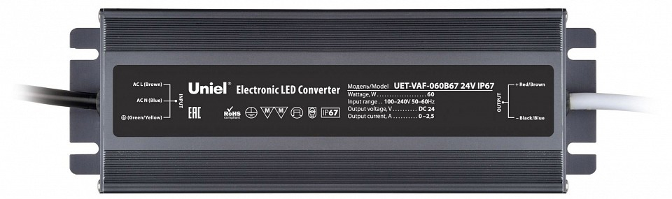 Блок питания с проводом Uniel UET-VAF UL-00009366 
