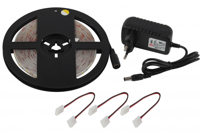 2835kit-4,8-60-12-IP65-2700-5m ЭРА Комплект светодиодной ленты 2835kit-4,8-60-12-IP65-2700-5m Б0043064