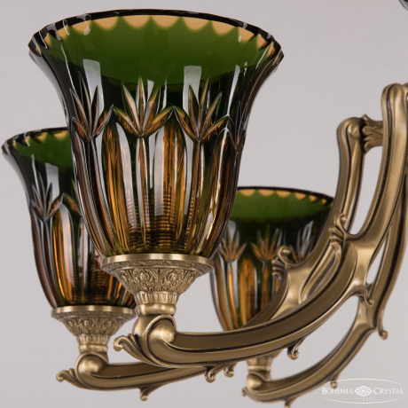 Торшер Bohemia Ivele Crystal 72009T/8/210 FP P2 U Amber-Green/H-1I FA1S 