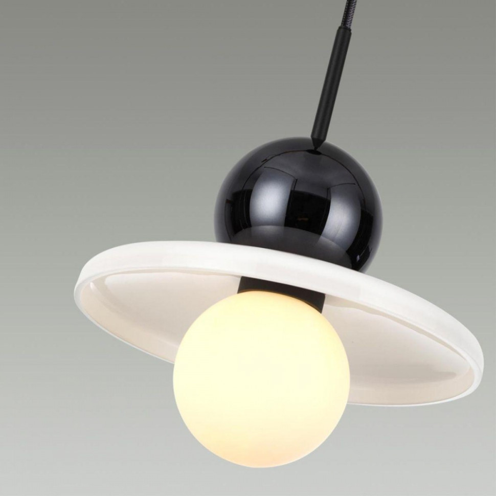Подвесной светильник с лампочкой Odeon 5014/1D+Lamps, цвет черный 5014/1D+Lamps - фото 4
