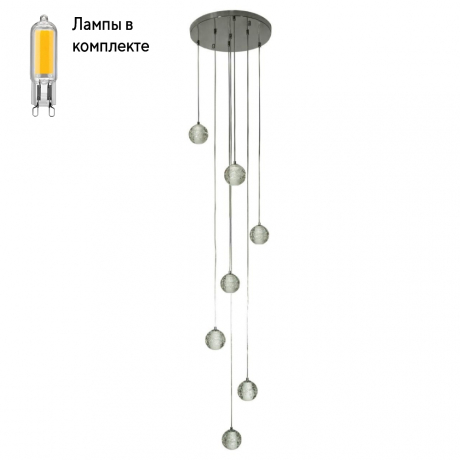 Светильник подвесной с Led лампочками в комплекте LOFT IT 10112/7+Lamps 