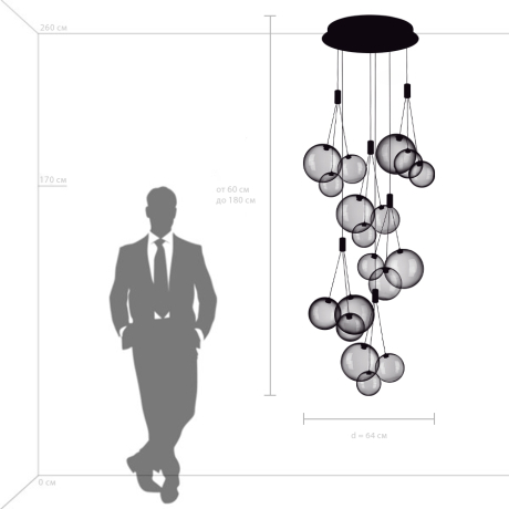 Подвесная люстра Lightstar Sferetta 801090