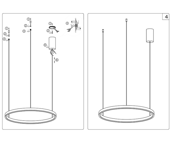 Подвесной светодиодный светильник Kink light Тор 08212,19(3000K) 