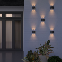 Уличный настенный светильник Elektrostandard 1555 TECHNO LED черный (a049672)