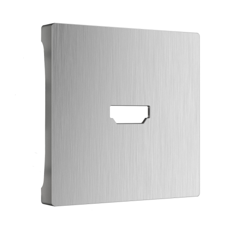 Накладка для розетки HDMI (серебряный рифленый) Werkel 140762 (a041304)