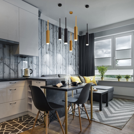 Подвесной светодиодный светильник Dante Eurosvet 50203/1 LED матовое золото (a051710) 