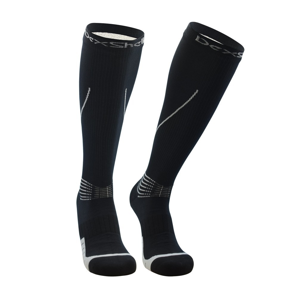 Водонепроницаемые носки Dexshell Mudder L (43-46), Черные с серыми полосками  , DS635GRYL купить в Москве с доставкой — интернет-магазин «Люстроф»