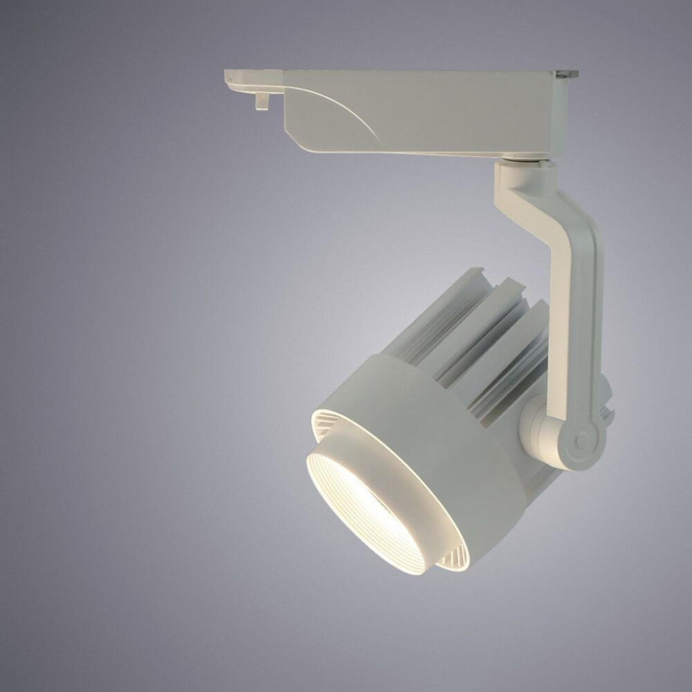 Однофазный LED светильник 30W 4000К для трека Arte Lamp Vigile A1630PL-1WH, цвет белый - фото 2