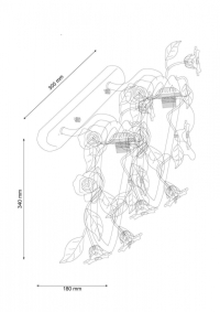Fiori Di Rose W110.2 Бра Lucia Tucci