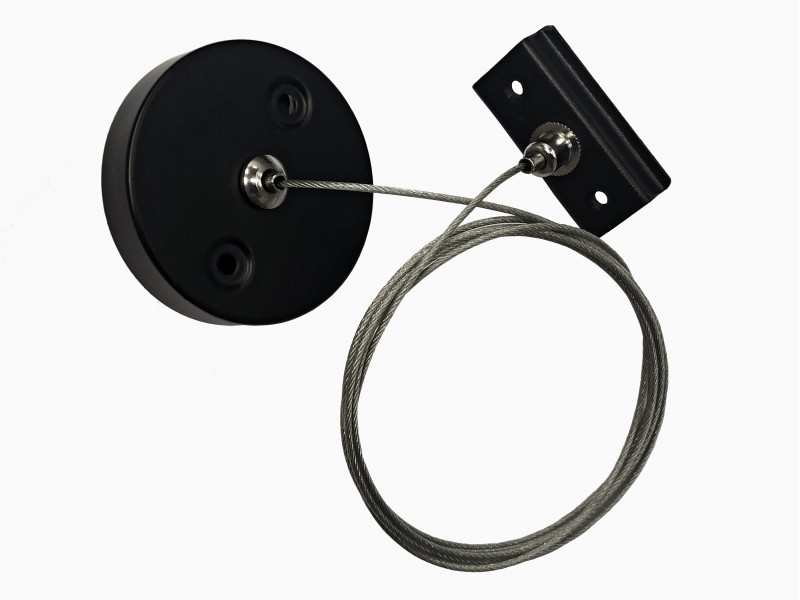 Подвесной комплект 1,5м для магнитного шинопровода Denkirs TR2106-BK, цвет черный - фото 1