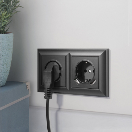 Рамка на 2 поста (черный матовый) Werkel 133910