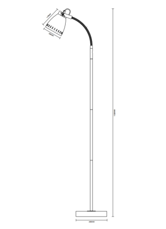 Торшер Camelion KD-428F New York С08 серый