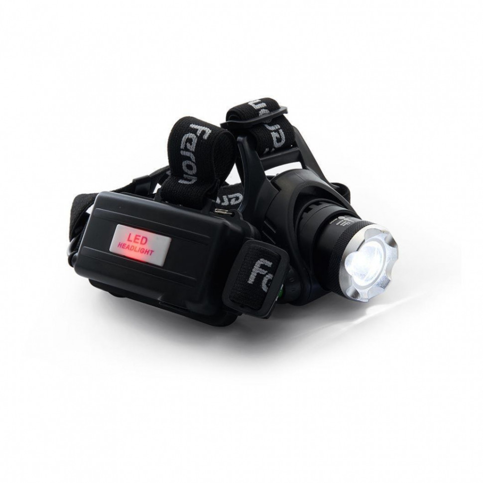 Налобный светодиодный фонарь с аккумулятором Feron TH2305 41709, цвет черный