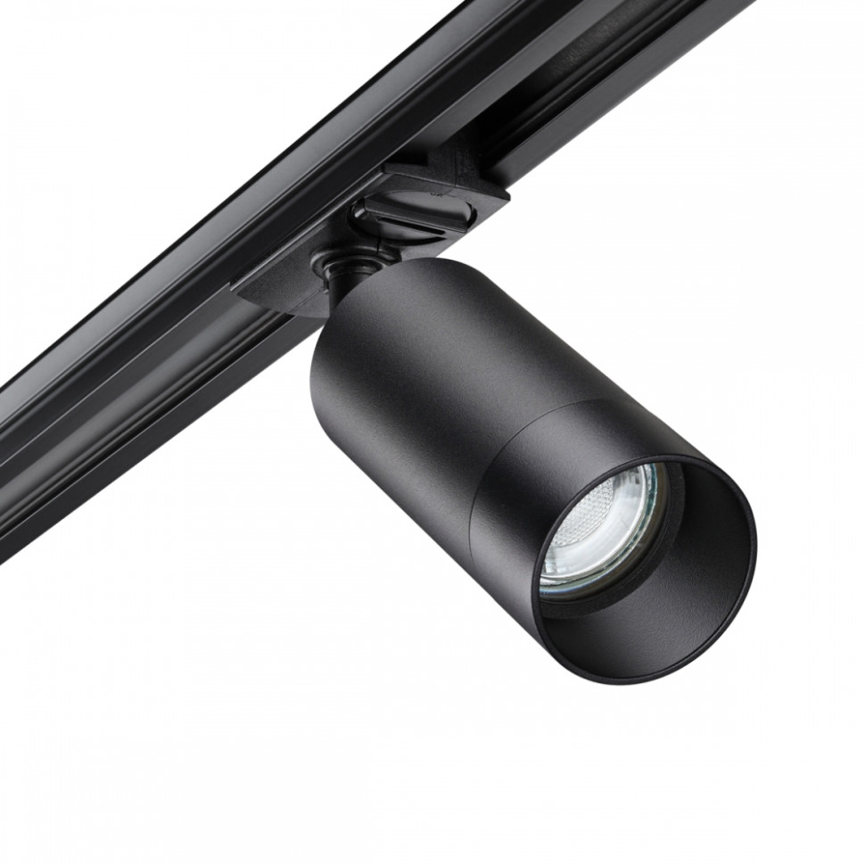 Однофазный светильник для трека Slim Novotech 370861, цвет черный - фото 2