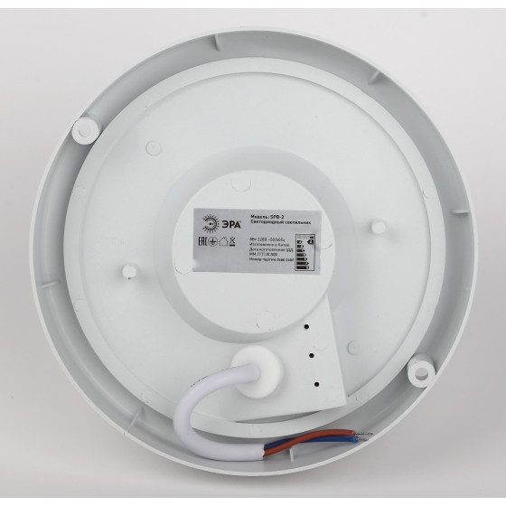 Настенно-потолочный пылевлагозащищённый светильник ЖКХ Эра SPB-201-0-65K-018 (Б0054580), цвет белый - фото 4