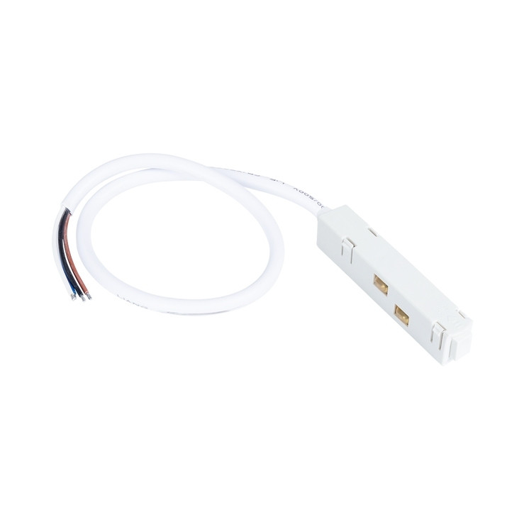 Коннектор-токоподвод для магнитного шинопровода Arte Lamp LINEA-ACCESSORIES A480133, цвет белый - фото 1