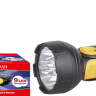 Ручной светодиодный фонарь на аккумуляторе. Дальность 25м. Ultraflash 188922 10794