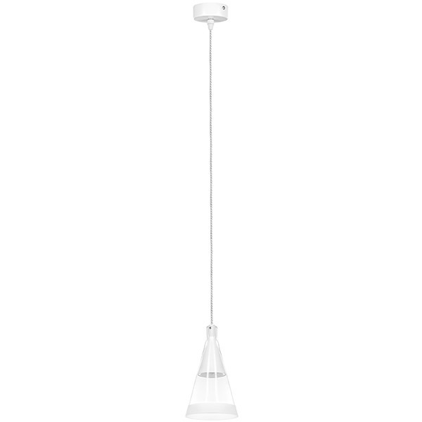 757016 Подвесной светильник Lightstar Cone, цвет матовый белый - фото 1