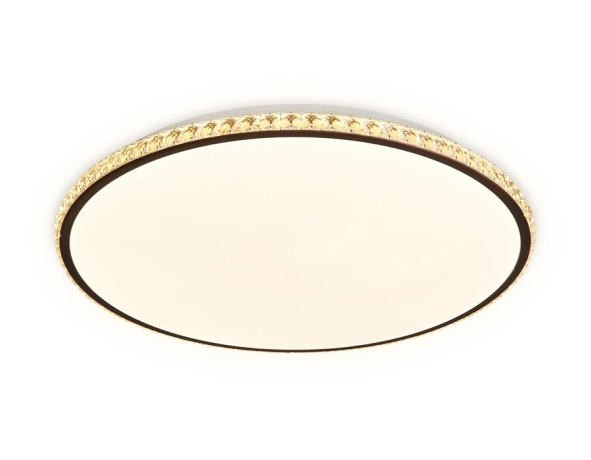 Потолочная светодиодная люстра с пультом ДУ и дополнительной подсветкой Ambrella light Orbital FF71 