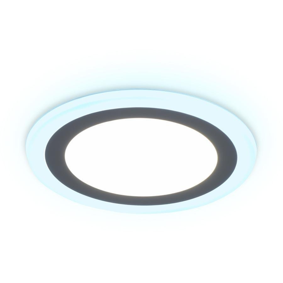 Встраиваемый точечный светильник с подсветкой Ambrella light Downlight DCR363, цвет белый - фото 1