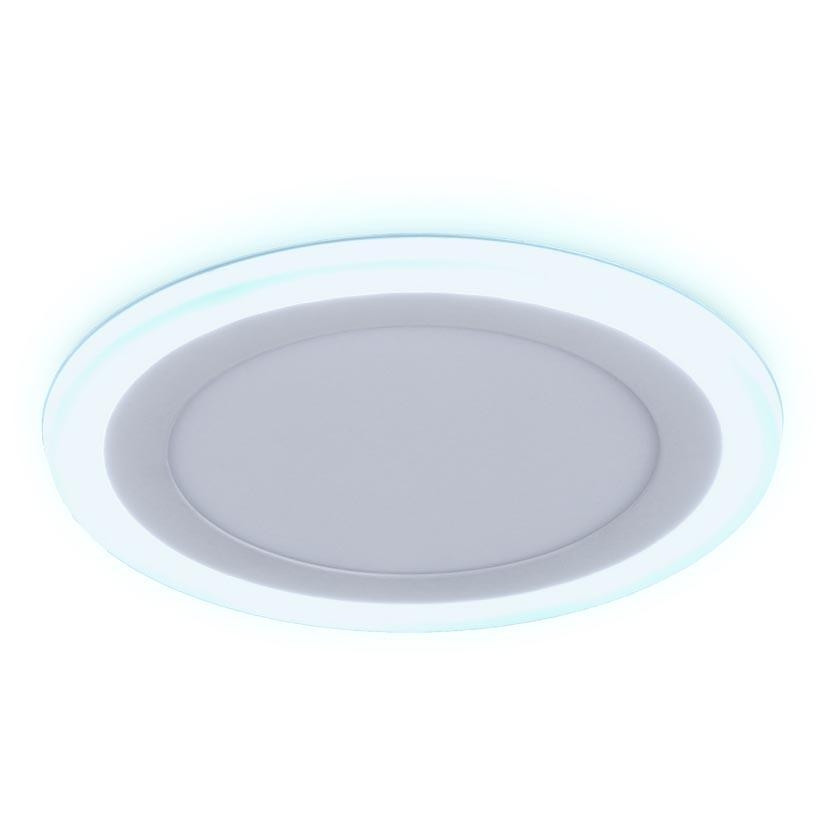 Встраиваемый точечный светильник с подсветкой Ambrella light Downlight DCR363, цвет белый - фото 3