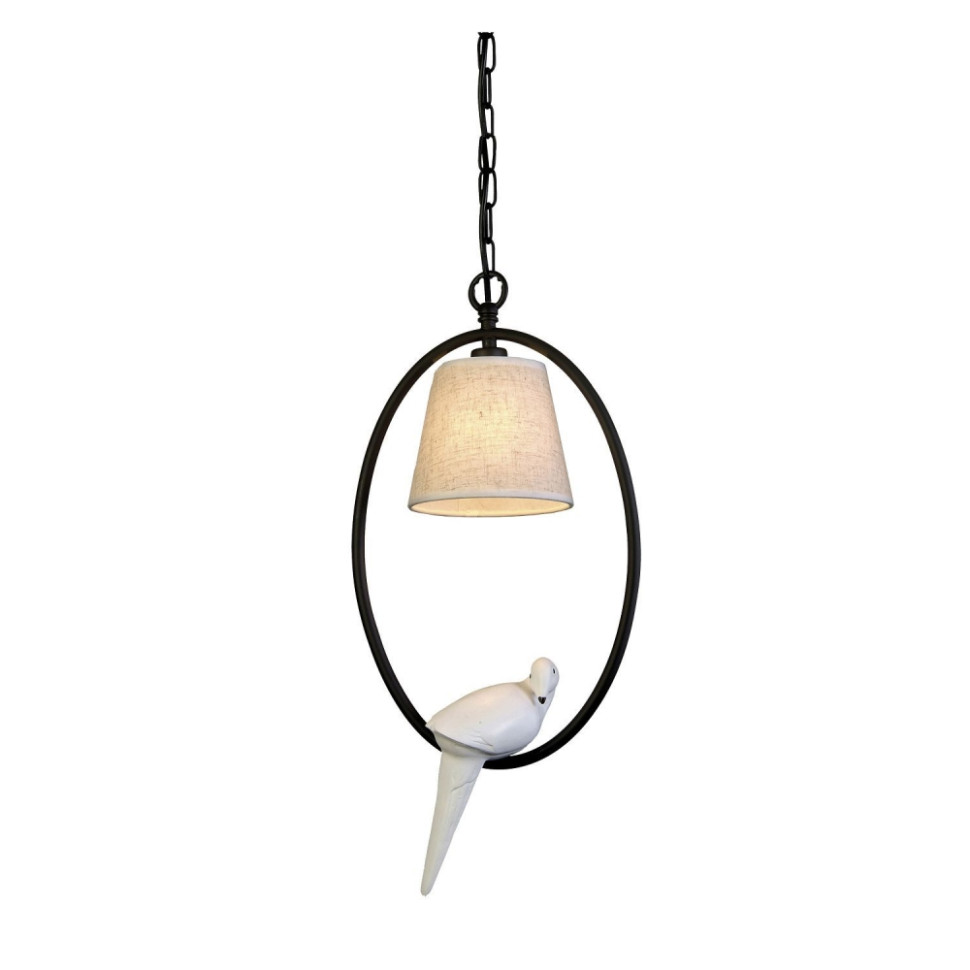 1594-1P Подвесной светильник с птицей Favourite, цвет черный - фото 1