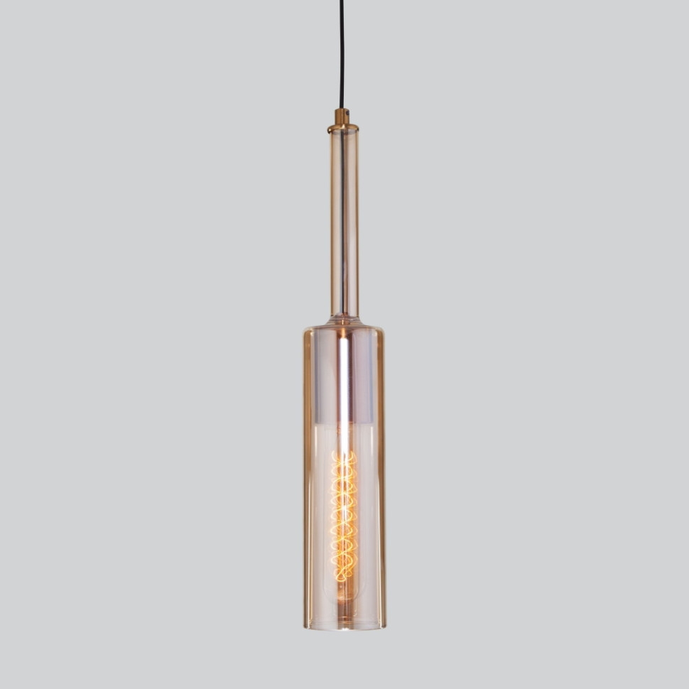 Подвесной светильник Eurosvet Graf 50226/1 янтарный (a057453) расчёска 22 × 5 см цвет янтарный