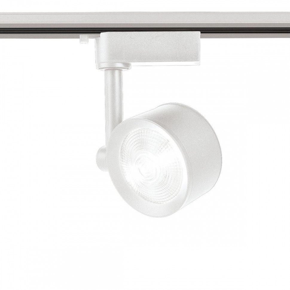 Однофазный LED светильник 7W 4200К для трека Ambrella light Track System GL6388 WH, цвет белый - фото 1