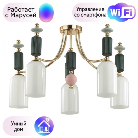 Потолочная люстра Odeon Light Candy с поддержкой Маруся 4861/5C-М 