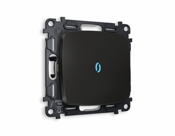 Выключатель одноклавишный с подсветкой без рамки Ambrella Volt OMEGA MO802020 