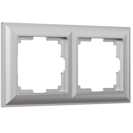 Рамка на 2 поста (серебряный) Werkel 133908