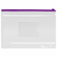 Нарушена упаковка!  <269497> Папка-конверт на молнии МАЛОГО ФОРМАТА (240х175 мм), А5, ассорти, 0,12 мм, ЮНЛАНДИЯ, 229551 (229551)