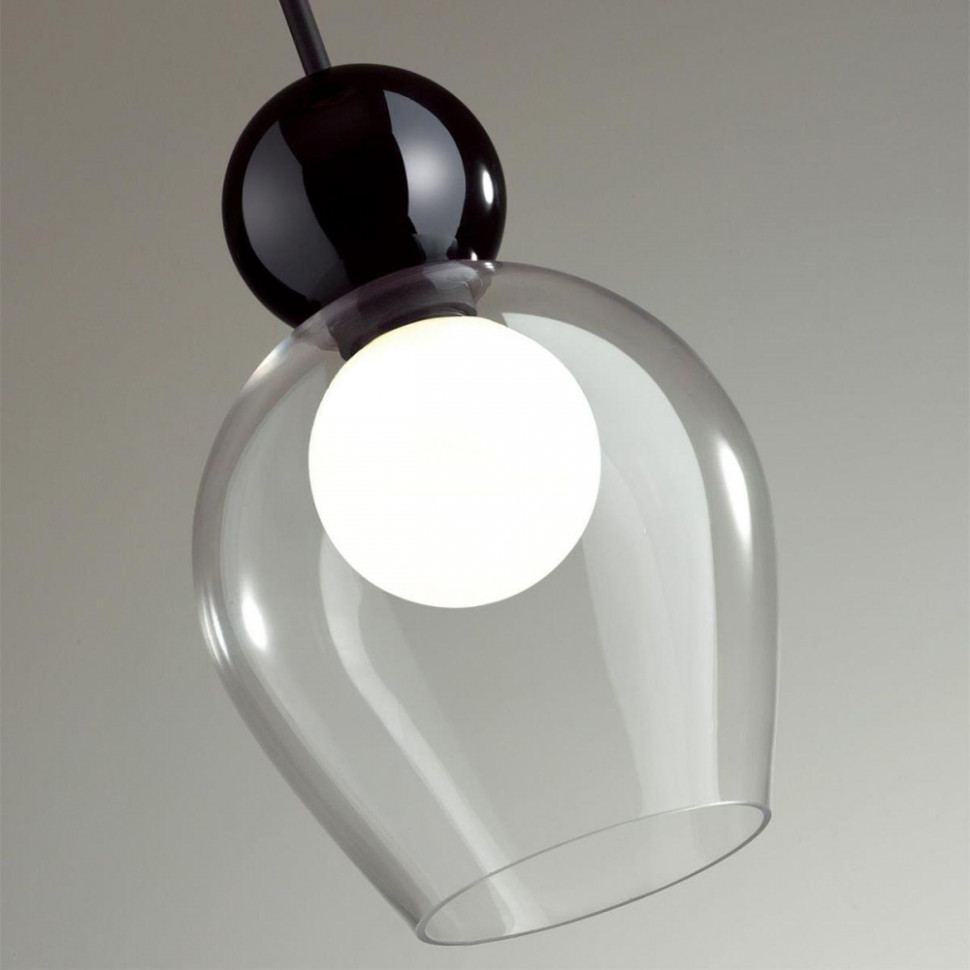 Подвесной светильник с лампочкой Odeon 5023/1+Lamps, цвет черный 5023/1+Lamps - фото 4