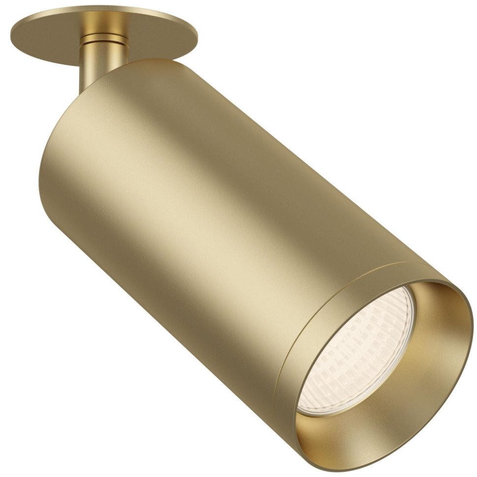 Встраиваемый поворотный светильник Maytoni Focus C018CL-01MG, цвет матовое золото - фото 1