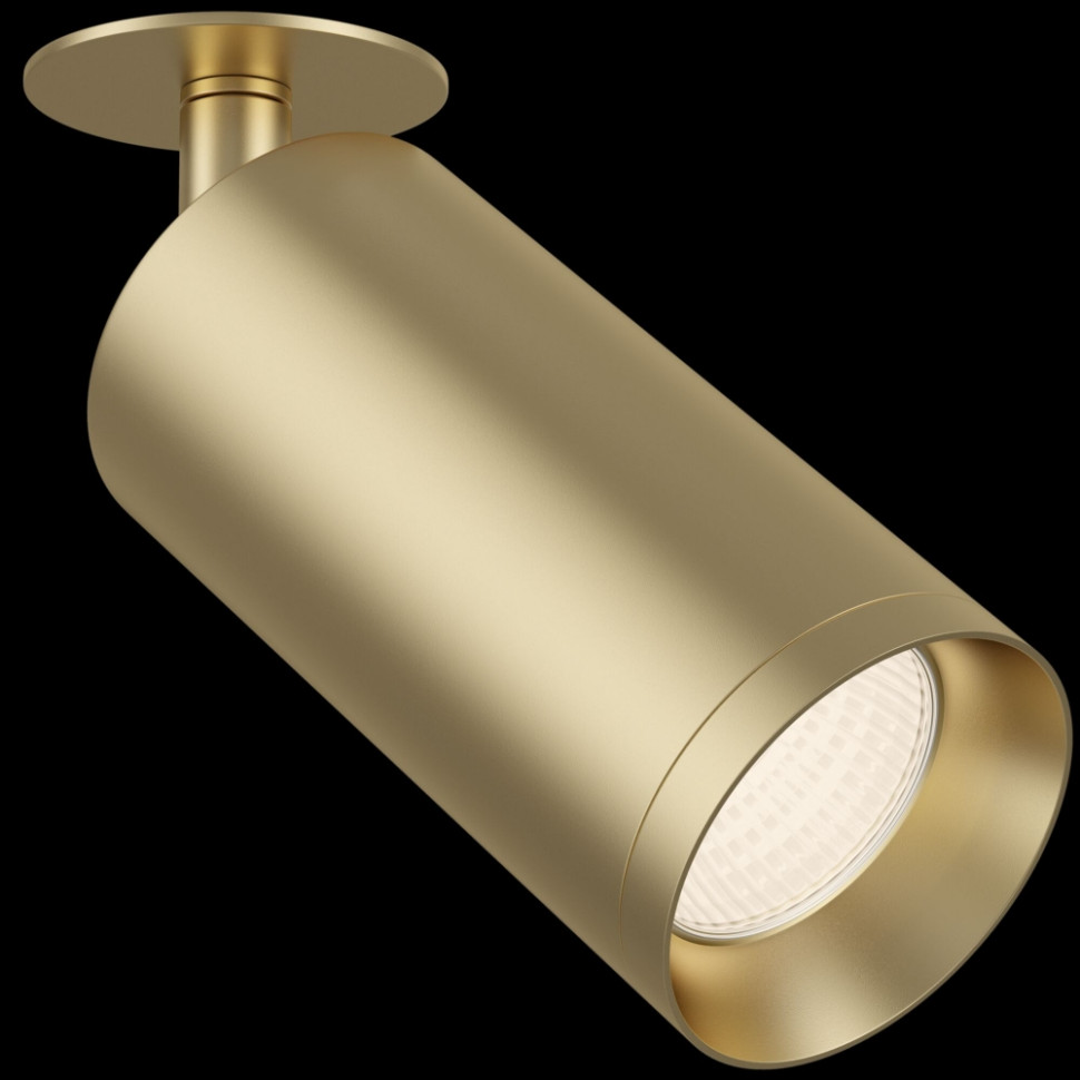 Встраиваемый поворотный светильник Maytoni Focus C018CL-01MG, цвет матовое золото - фото 4