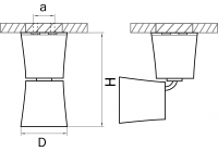 214457 Светильник точечный накладной под заменяемые галогенные или LED лампы Lightstar Rotonda