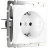 Розетка с заземлением, без рамки Werkel белый W1171301