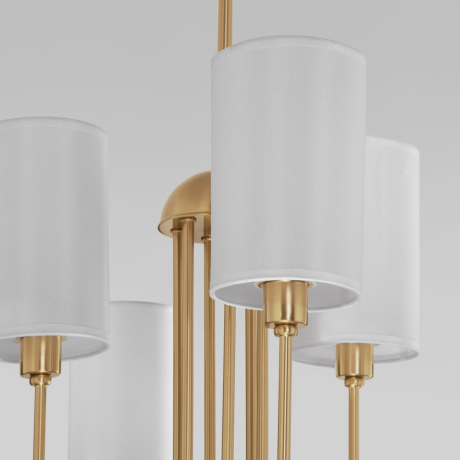 Подвесная люстра с тканевыми абажурами Eurosvet Abbey 60164/6 (a065745) 