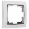 Рамка на 1 пост Werkel Snabb (белый/хром) W0011901