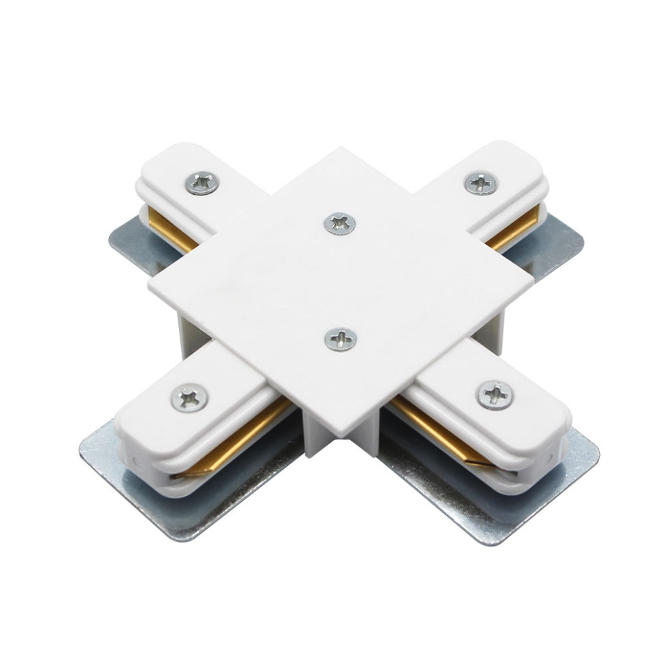 Соединитель Х-образный для однофазного шинопровода Track Accessories Arte Lamp A110133 коннектор t образный eglo track on 60776