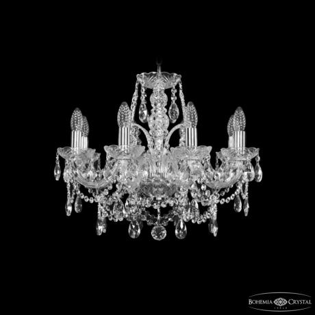 Подвесная люстра Bohemia Ivele Crystal 1411 1411/8/195 Ni 