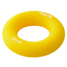 Нарушена упаковка!  <382151> Эспандер кистевой ES-404 "Кольцо", диаметр 8,8 см, 15 кг, силикогель, желтый 4680459120748