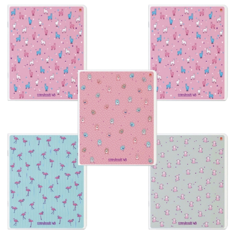 Нарушена упаковка!  <215384> Тетрадь А5 48 л. АЛЬТ скоба, клетка, Soft Touch, фольга, "ЗЕФИРНОЕ НАСТРОЕНИЕ", 7-48-569 (403387)