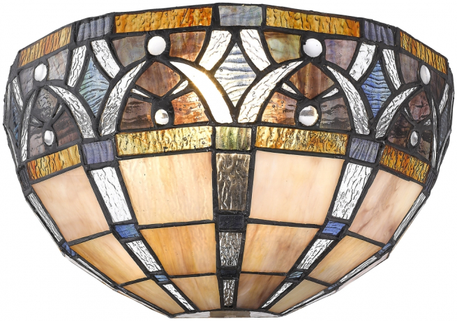 Настенный светильник в стиле тиффани и лампочка E14, комплект от Lustrof. №150547-623257 