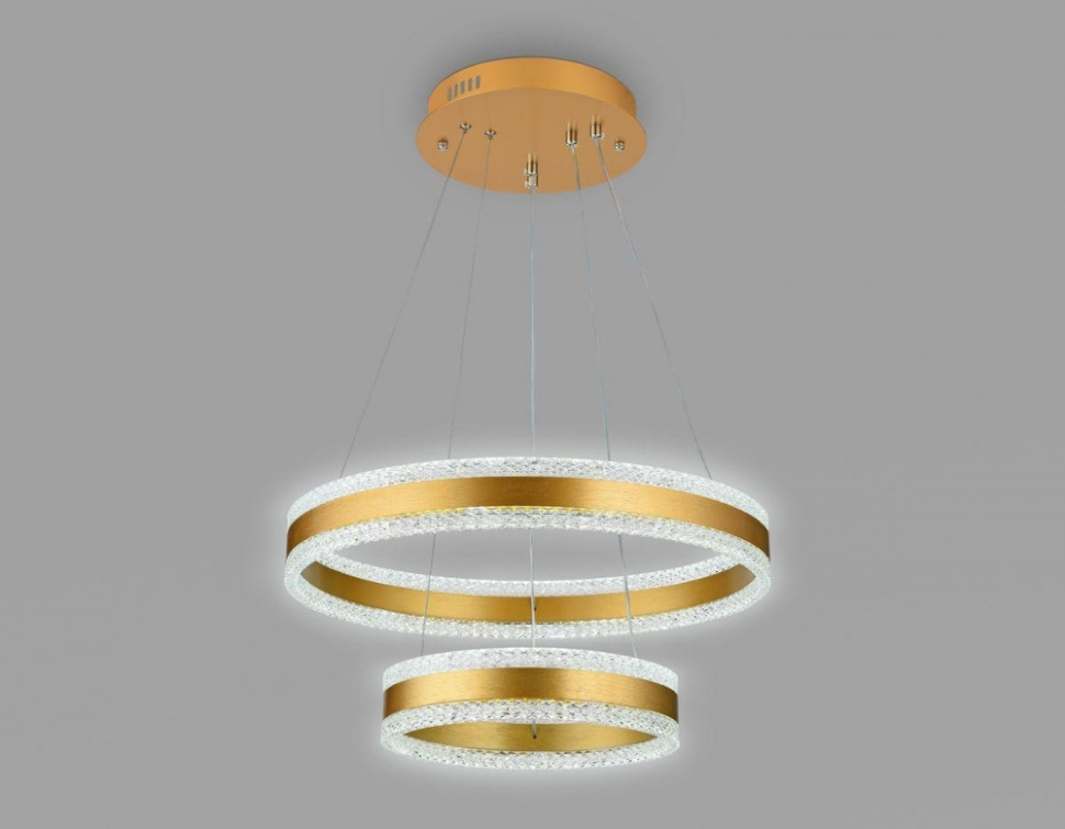 Умная подвесная люстра с пультом ДУ Ambrella light Acrylica Original FA6178, цвет золотой - фото 3