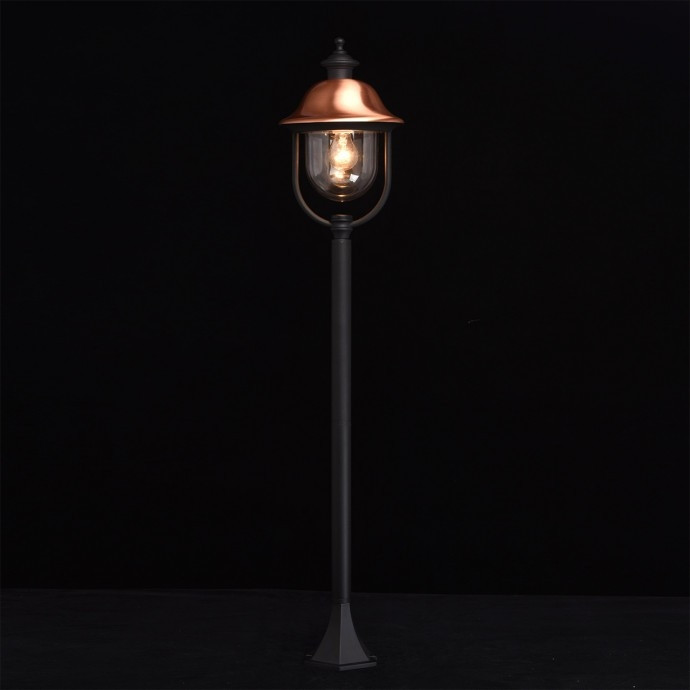 Уличный столб со светодиодной лампочкой E27, комплект от Lustrof. №18064-673992, цвет черный - фото 2